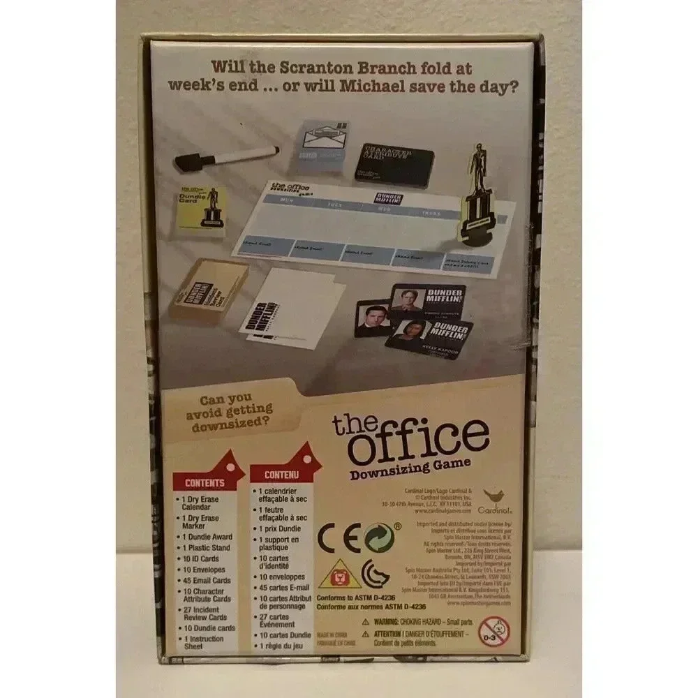 The Office Sitcom Downsizing Game‎ by Cardinal 2019 Game New
